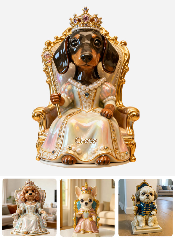 Royal Dog - Personalized Dog Custom Shaped Acrylic Plaque