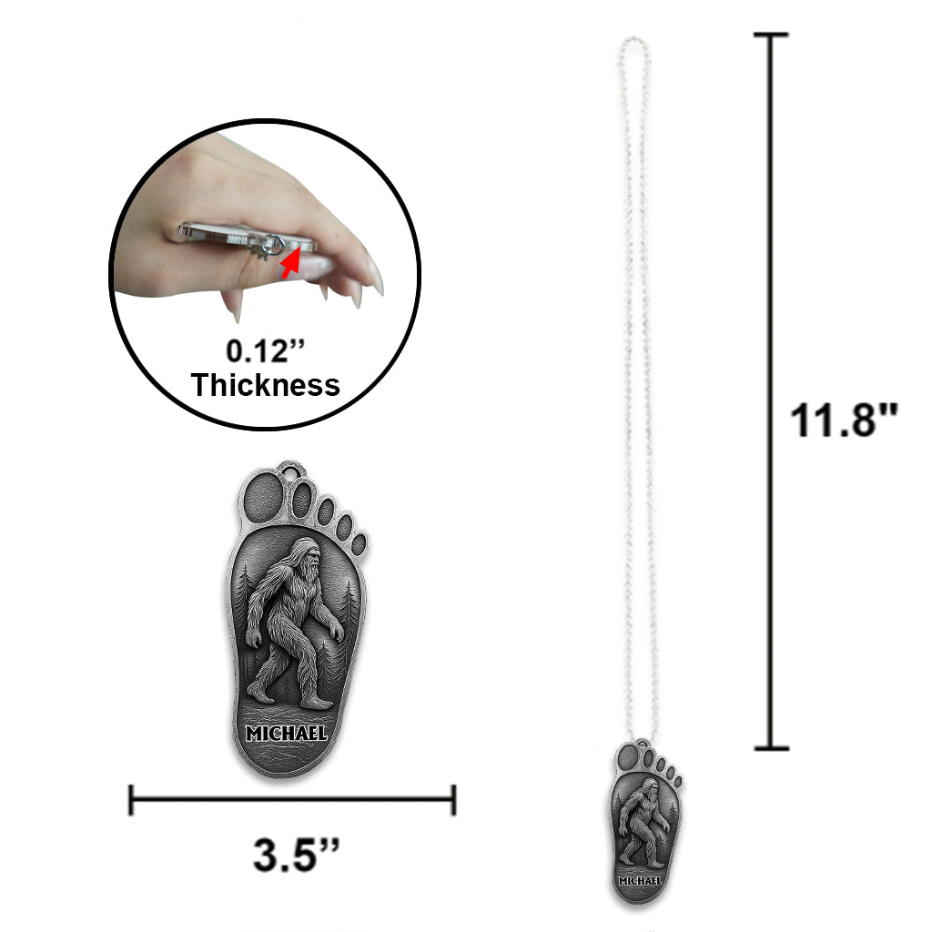 Sasquatch I Believe - Personalized Hiking Car Ornament