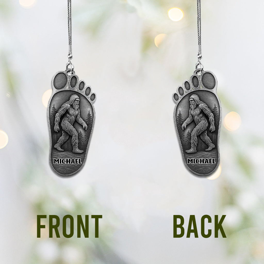 Sasquatch I Believe - Personalized Hiking Car Ornament