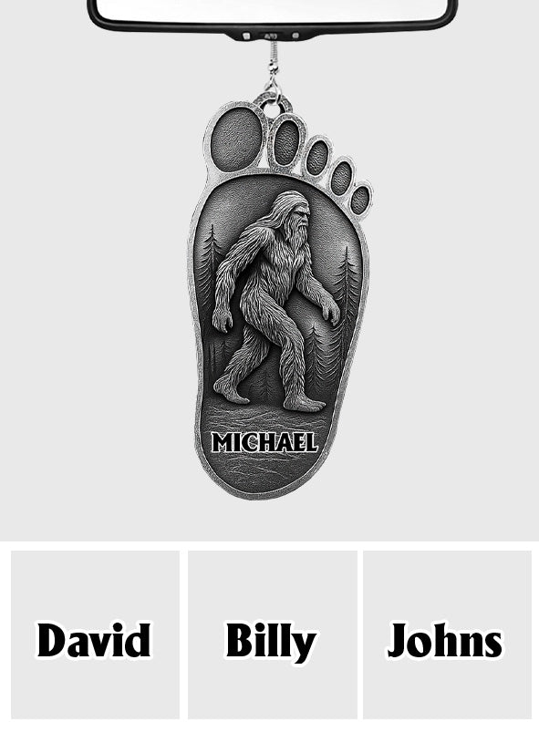 Sasquatch I Believe - Personalized Hiking Car Ornament