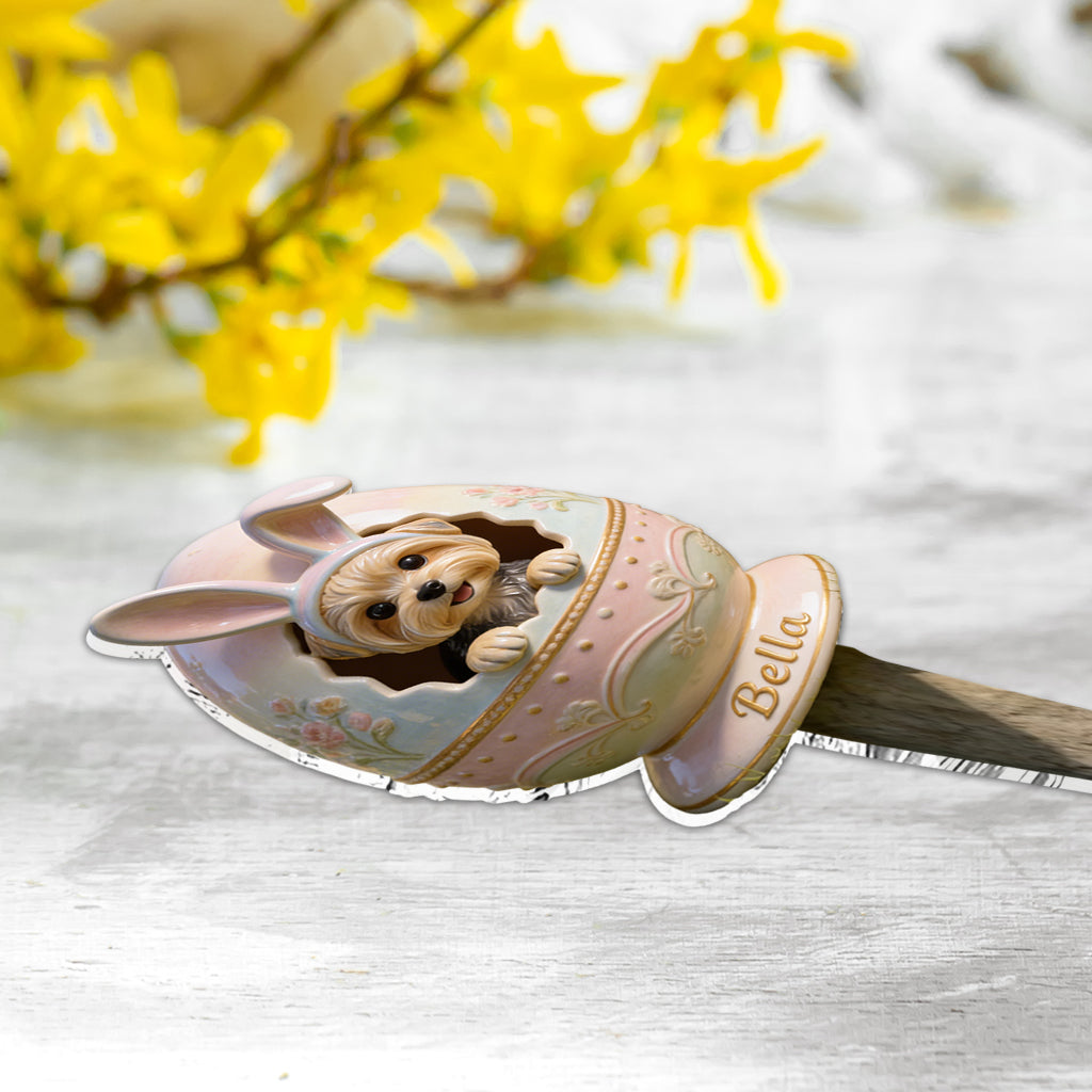 Any Photo Pet Easter Eggs - Personalized Dog Acrylic Garden Sign/ Acrylic Plaque Sign