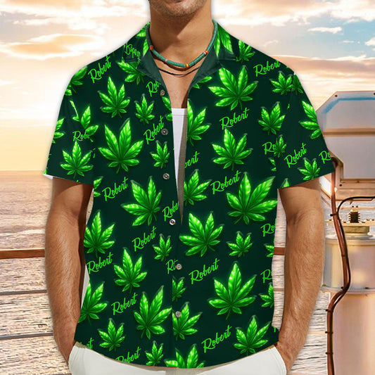 Let's Get High - Personalized Weed Hawaiian Shirt