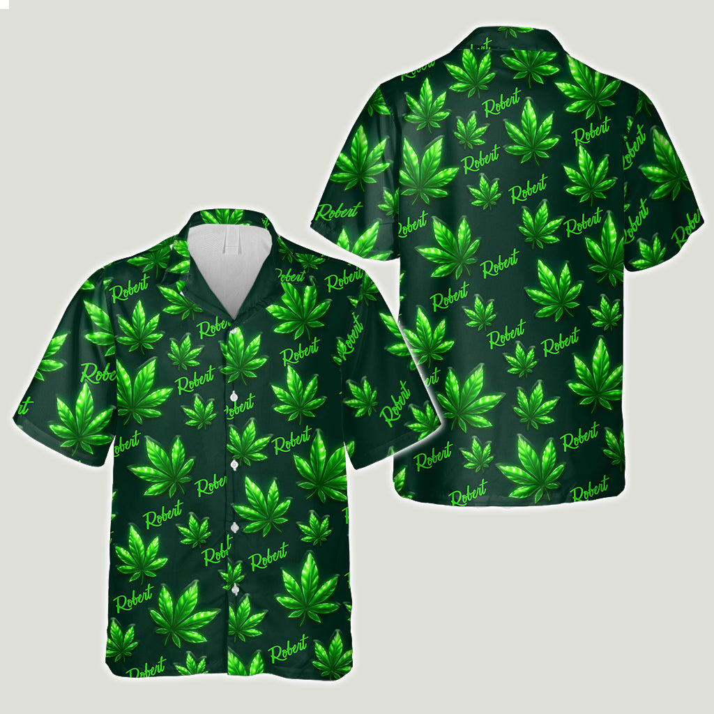 Let's Get High - Personalized Weed Hawaiian Shirt