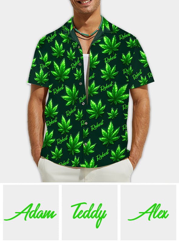 Let's Get High - Personalized Weed Hawaiian Shirt