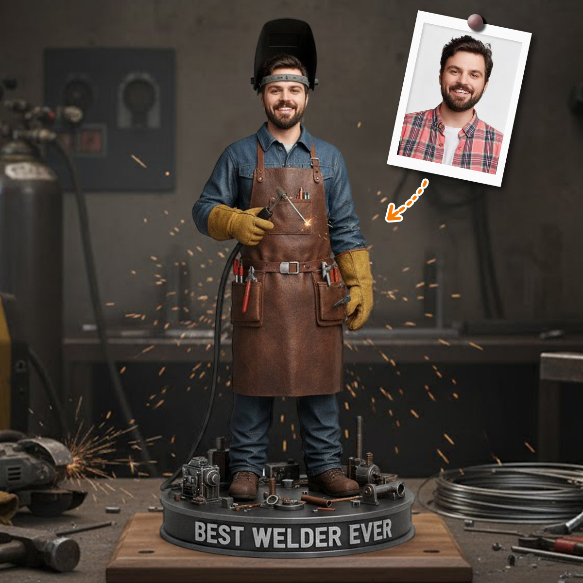 Custom Gift For Welder - Personalized Welder Custom Shaped Acrylic Plaque