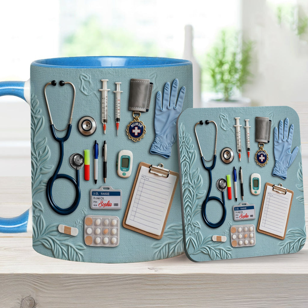 Nurse Life - Personalized Nurse Accent Mug