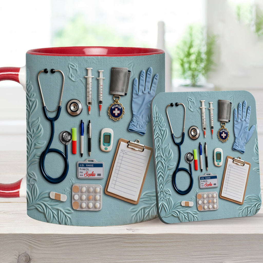 Nurse Life - Personalized Nurse Accent Mug