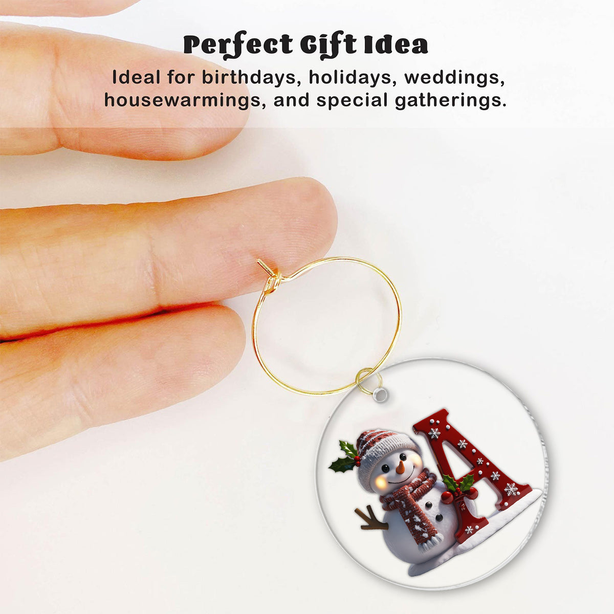 Merry Christmas - Personalized Family Wine Glass With Long Stem