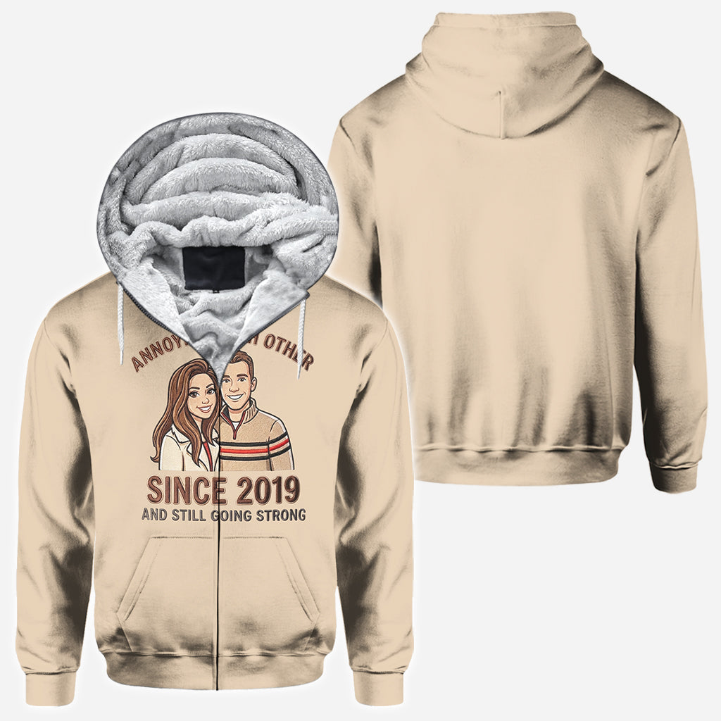 Couple Gift - Personalized Couple All Over Shirt