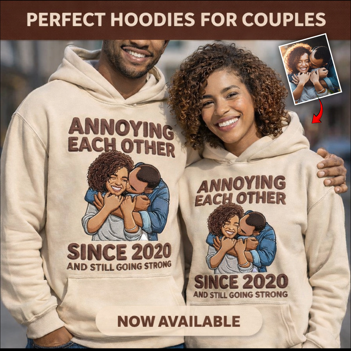 Couple Gift - Personalized Couple All Over Shirt