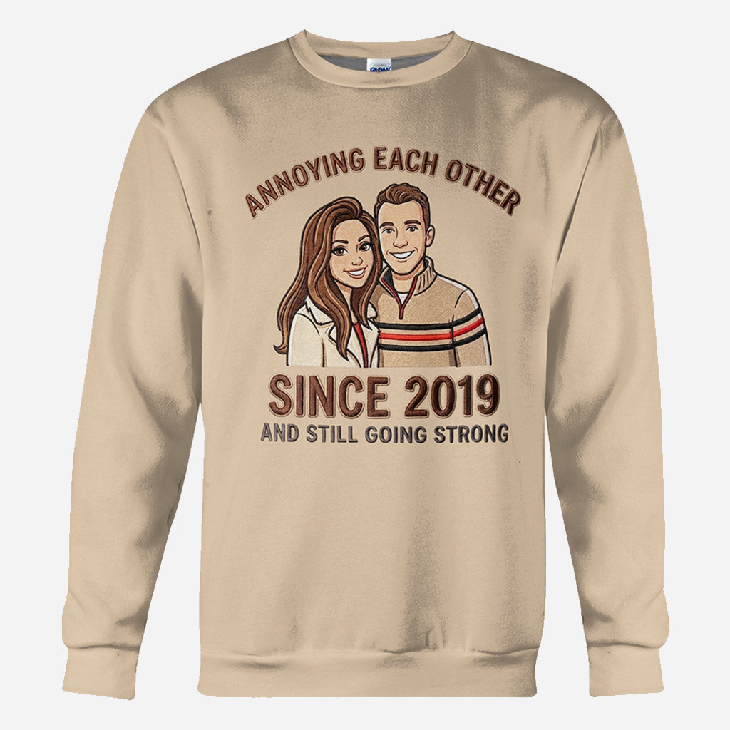 Couple Gift - Personalized Couple All Over Shirt