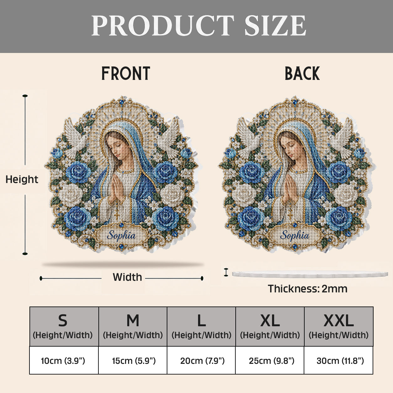 Faith-inspired Diamond Painting - Personalized Christian Diamond Painting Ornament Kit