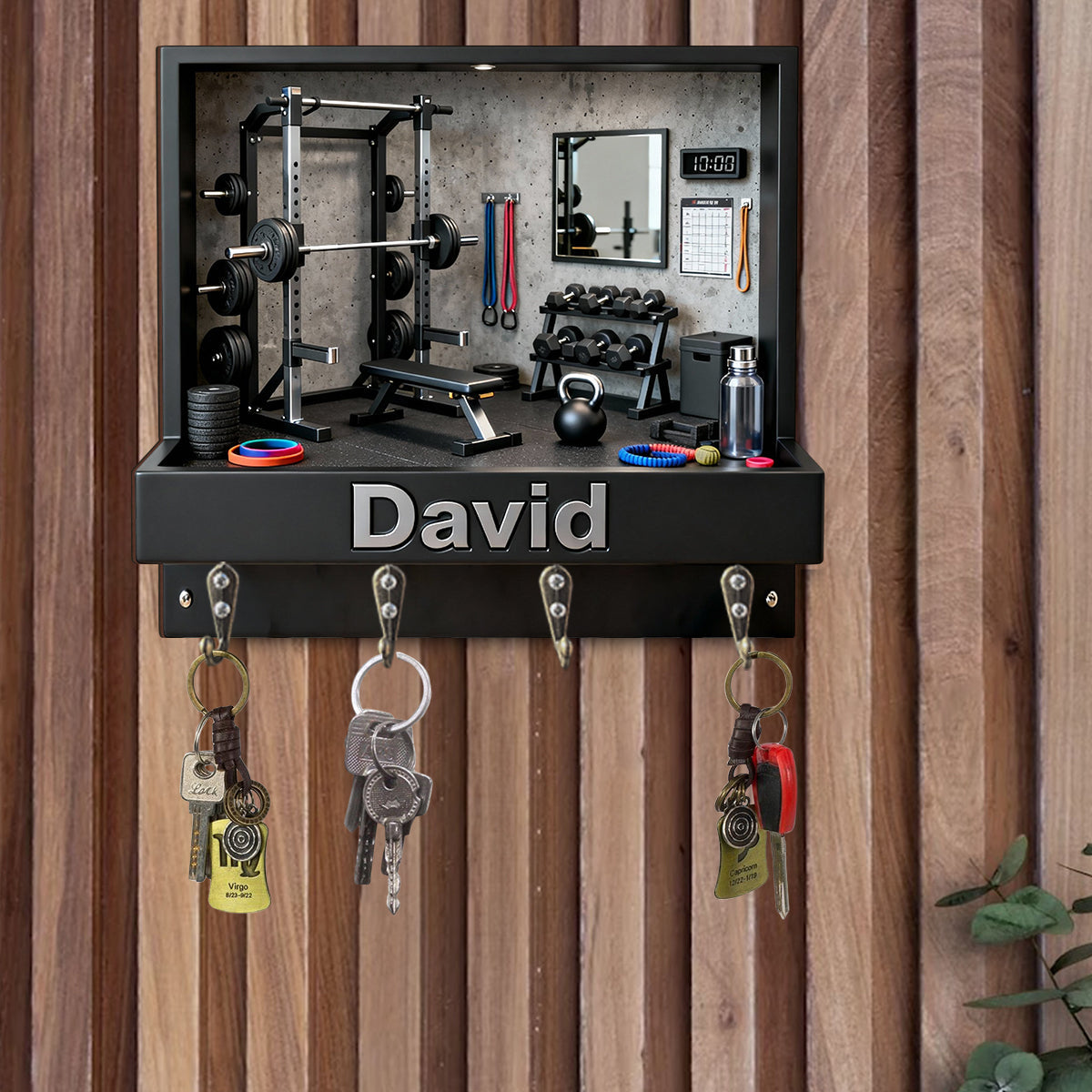 Workout Champ - Personalized Fitness Custom Shaped Hanging Rack