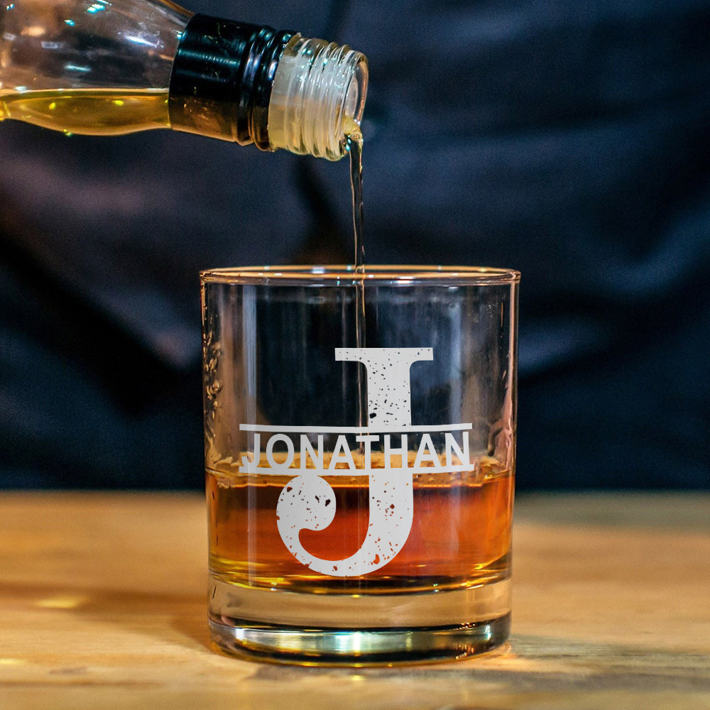 Bourbon Whiskey Goes In Wisdom Comes Out - Personalized Whisky Whiskey Decanter Set