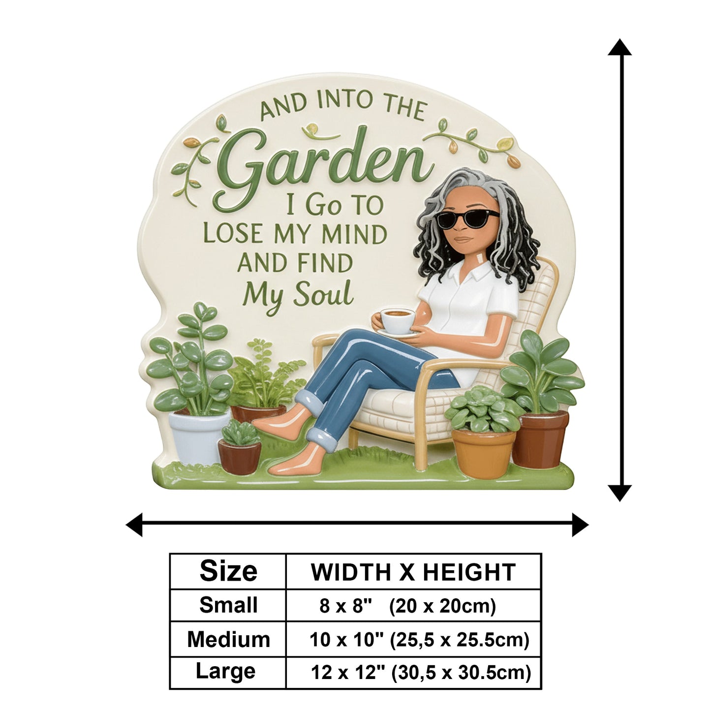 I Go To Lose My Mind - Personalized Gardening Wooden Wall Mount Sign