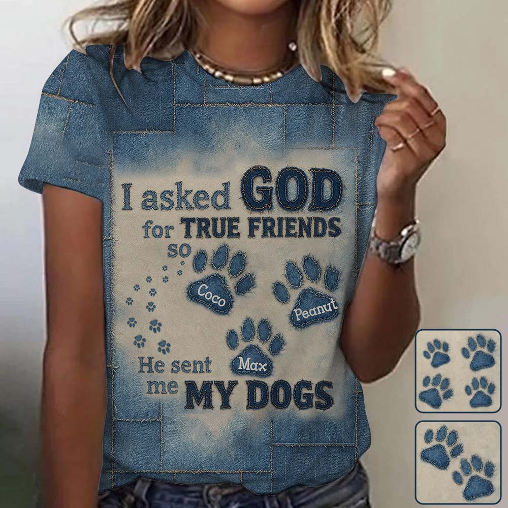 A True Friend - Personalized Dog All Over Shirt