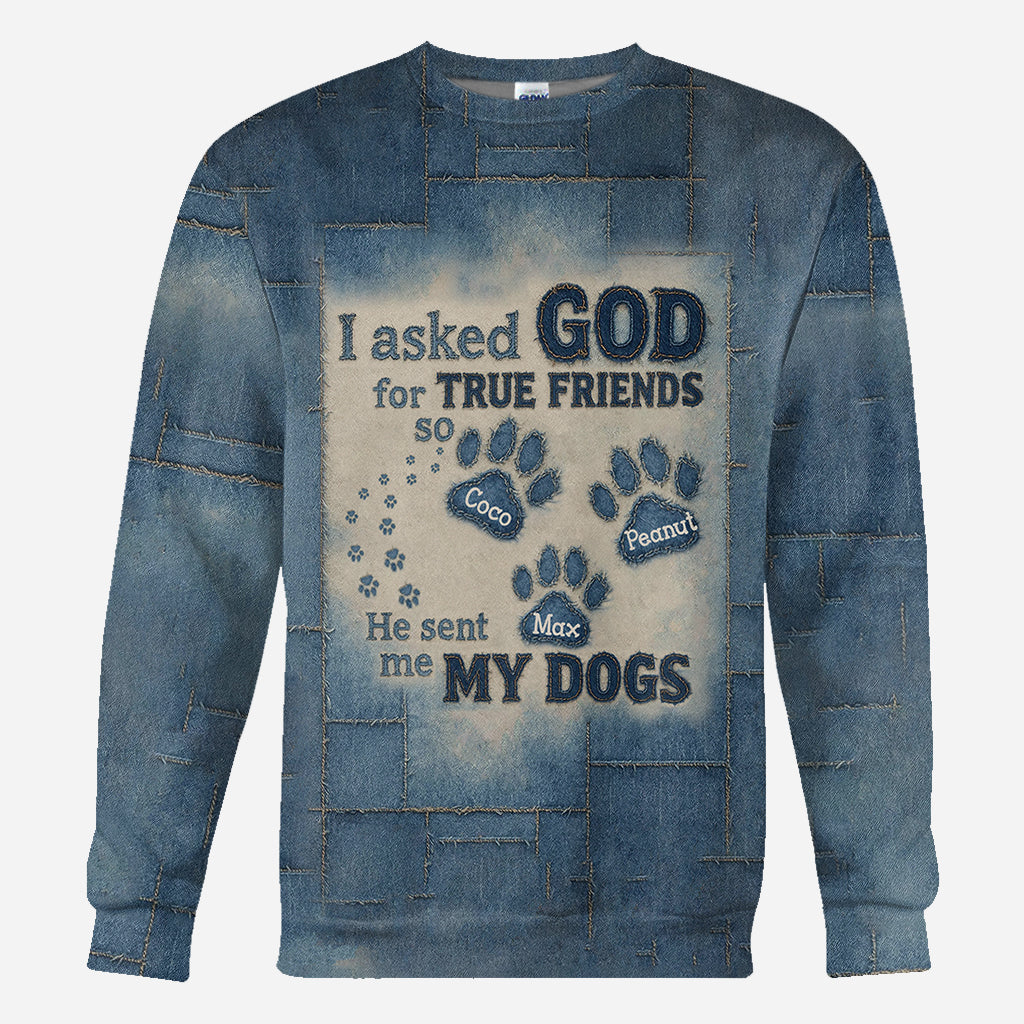 A True Friend - Personalized Dog All Over Shirt