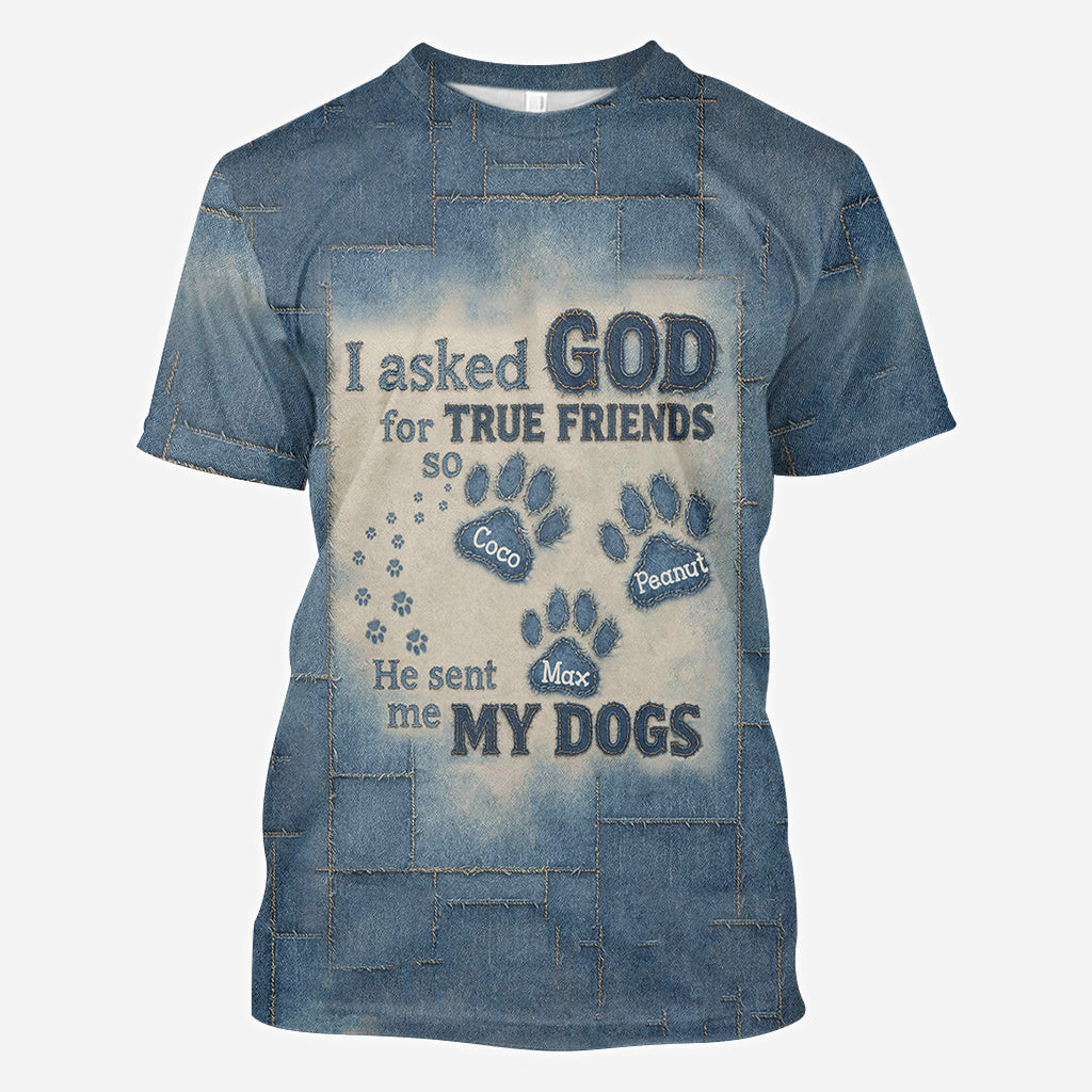A True Friend - Personalized Dog All Over Shirt