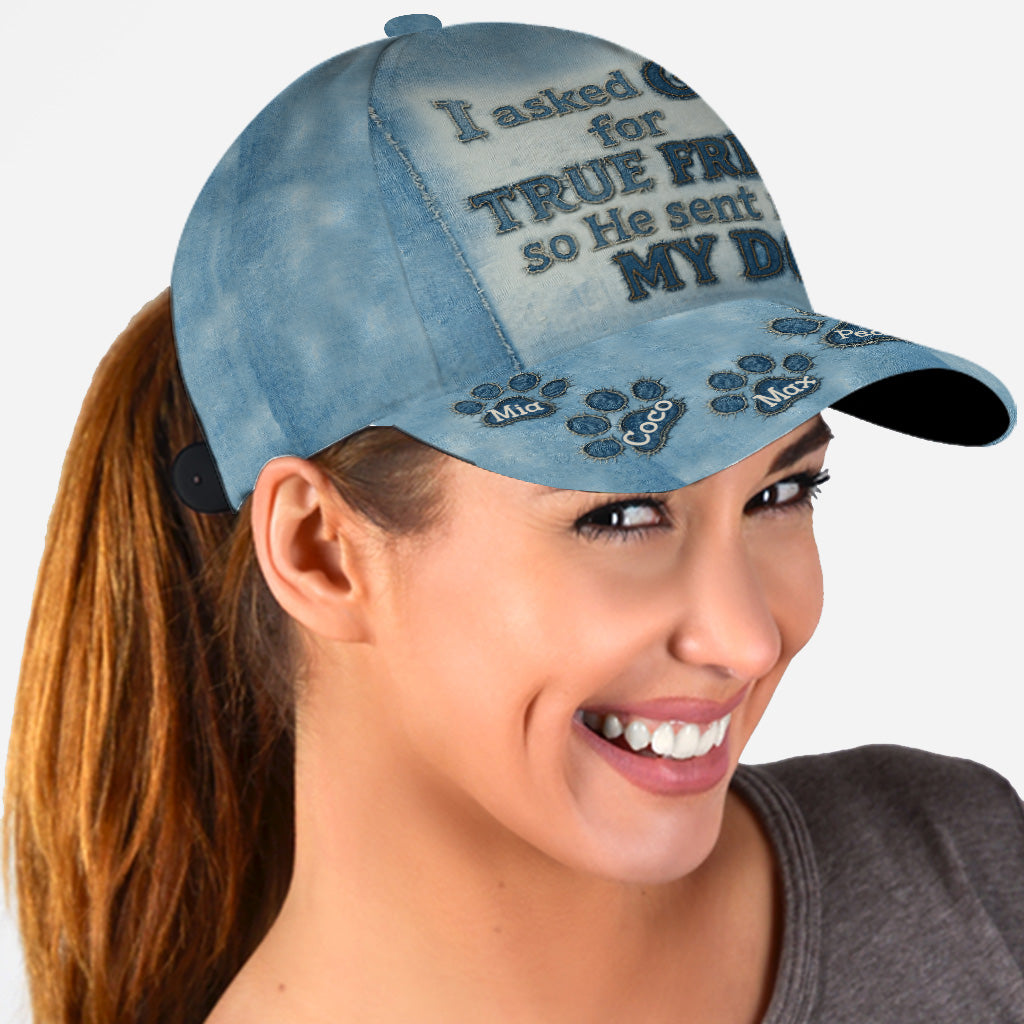 A True Friend - Personalized Dog Classic Cap
