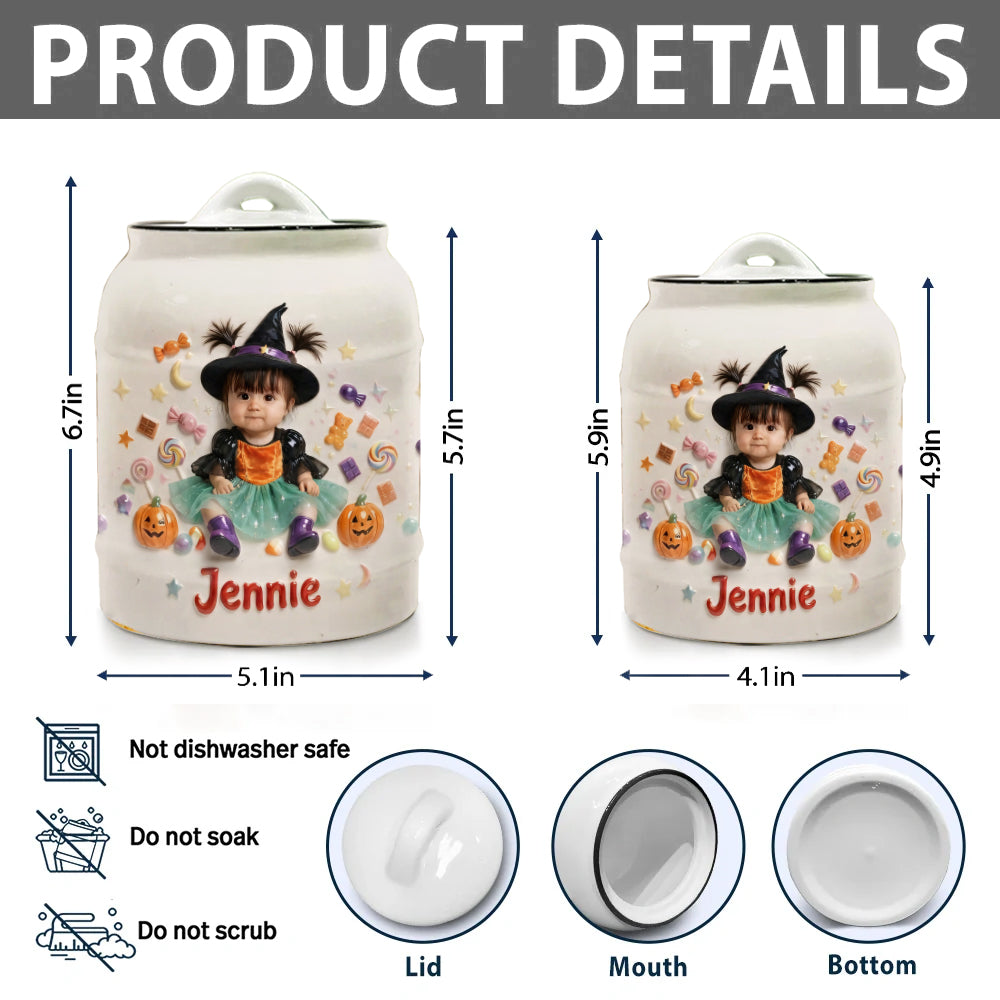 Trick Or Treat - Personalized Kid Cookie Jar