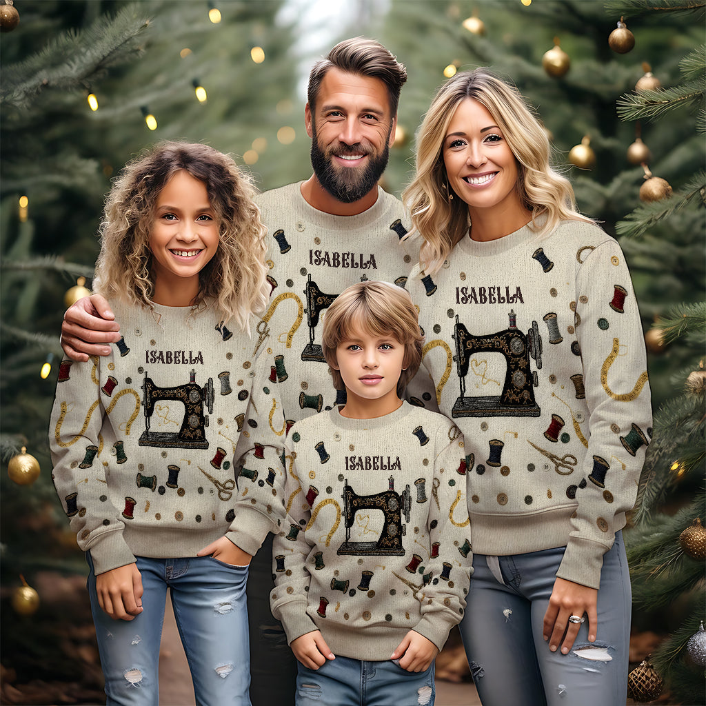 Cozy Sewing Machine - Personalized Sewing Ugly Sweater