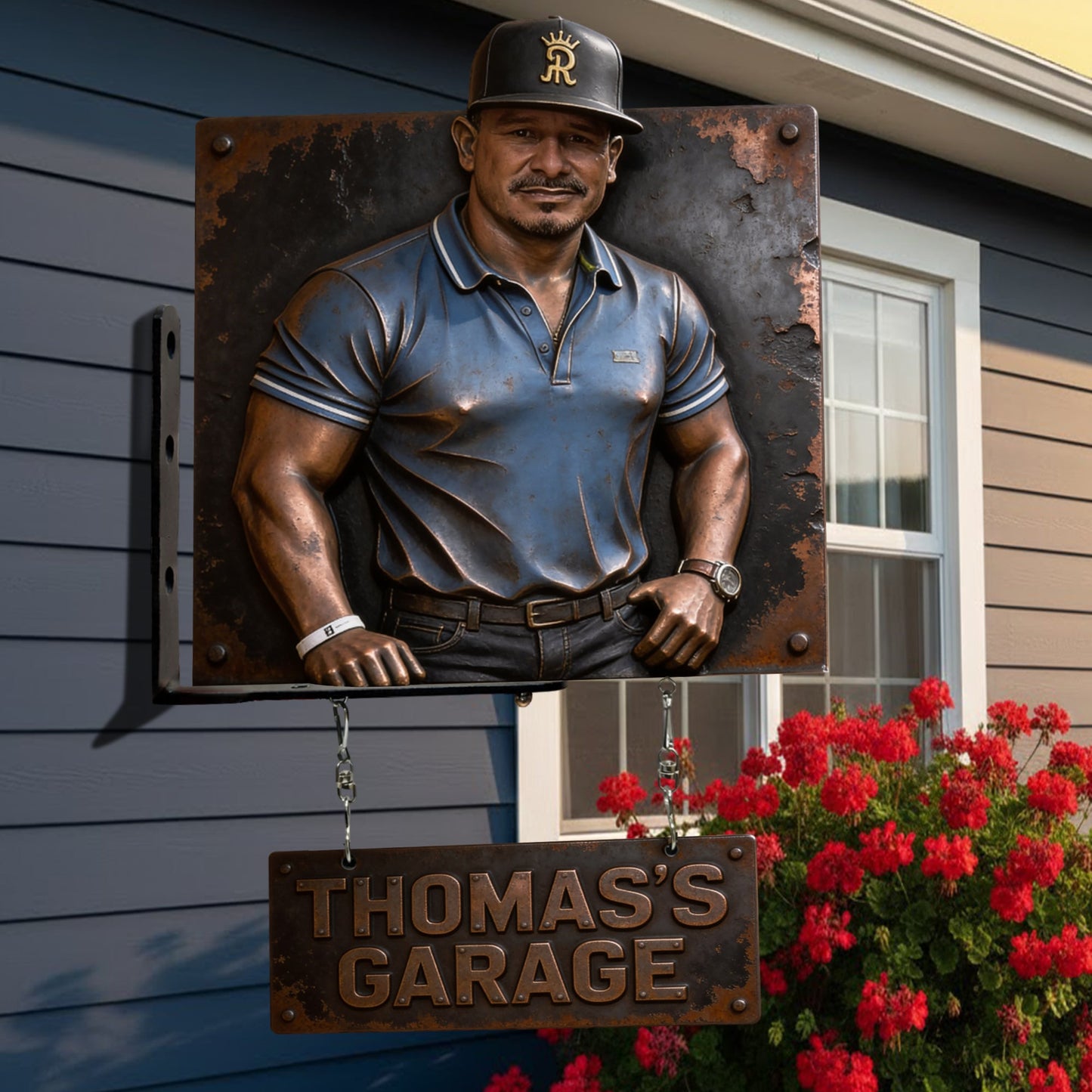 Custom Garage Sign From Any Photo - Personalized Garage Wooden Wall Mount Sign