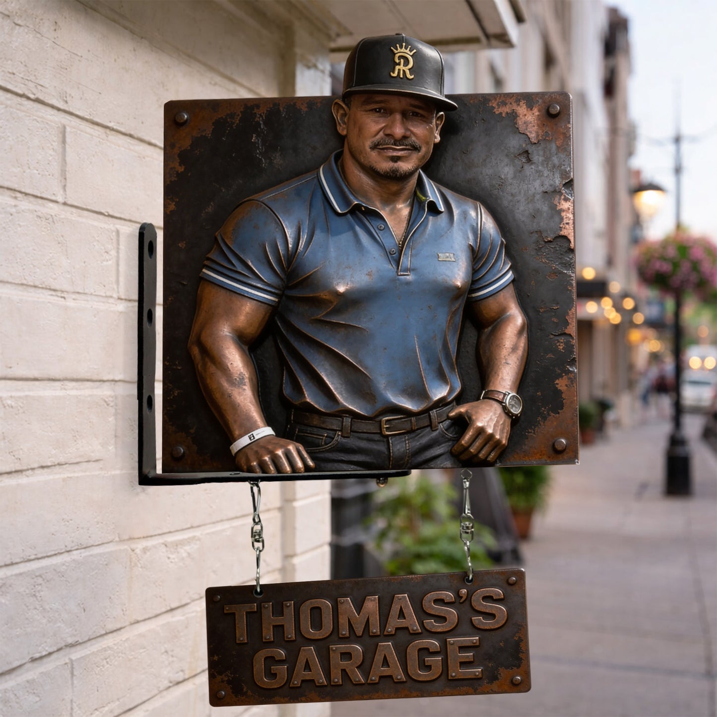 Custom Garage Sign From Any Photo - Personalized Garage Wooden Wall Mount Sign