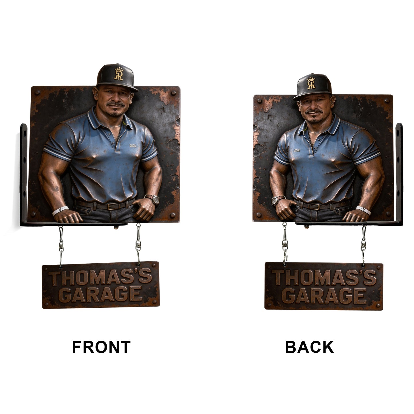 Custom Garage Sign From Any Photo - Personalized Garage Wooden Wall Mount Sign