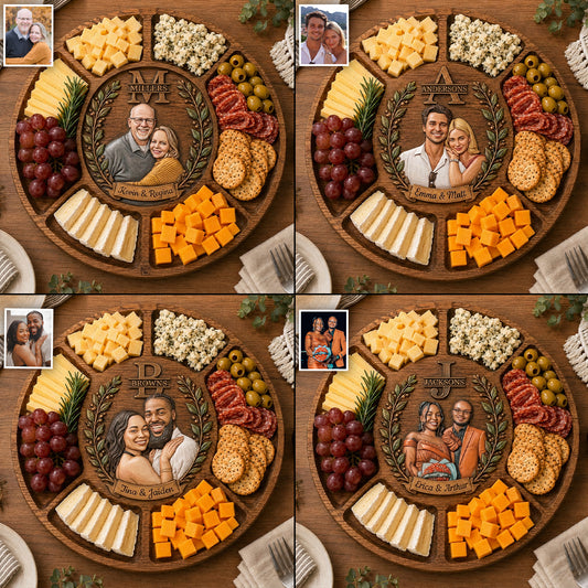 Perfect Couple Gift - Personalized Couple Wood Tray