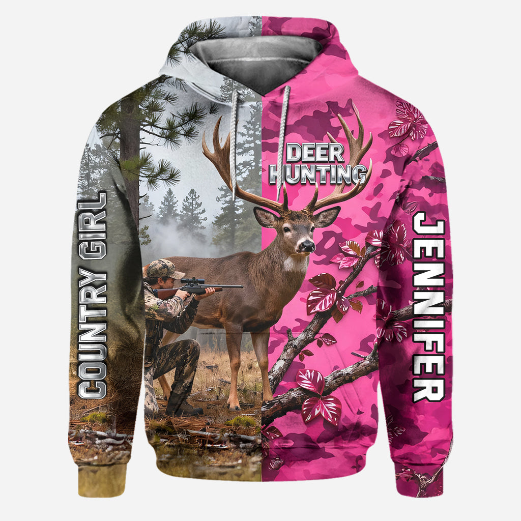 Country Girl Hunting - Personalized Hunting Hoodie and Leggings