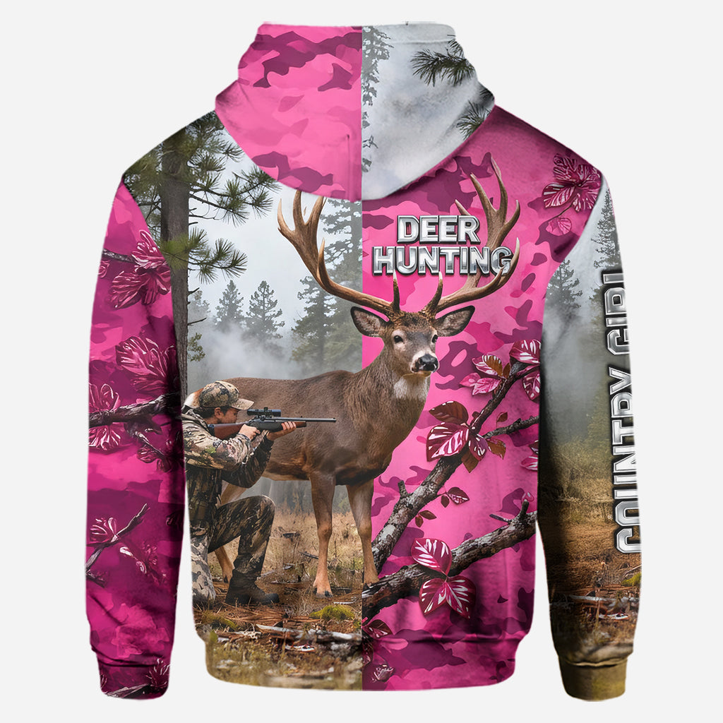Country Girl Hunting - Personalized Hunting Hoodie and Leggings