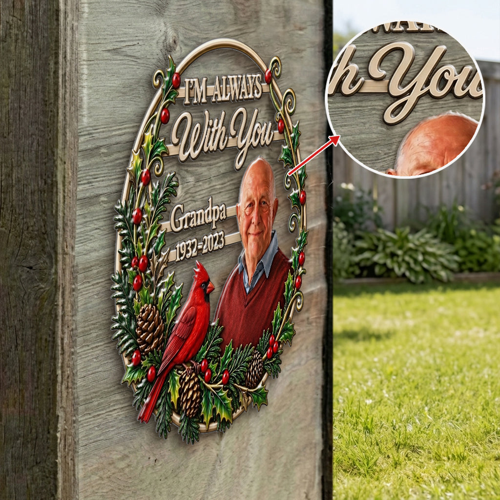 Custom Any Photo - Personalized Memorial 3D Printed Cut Metal Sign