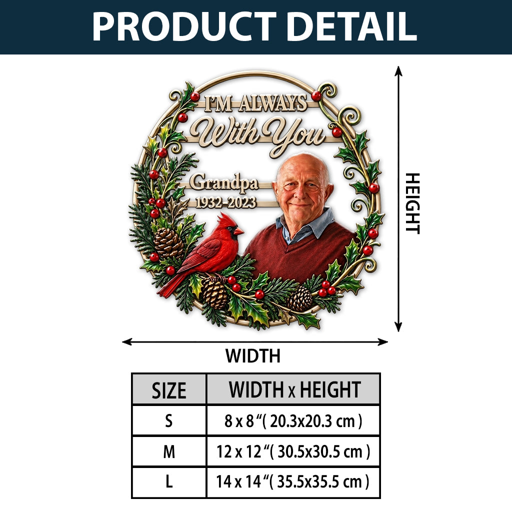 Custom Any Photo - Personalized Memorial 3D Printed Cut Metal Sign