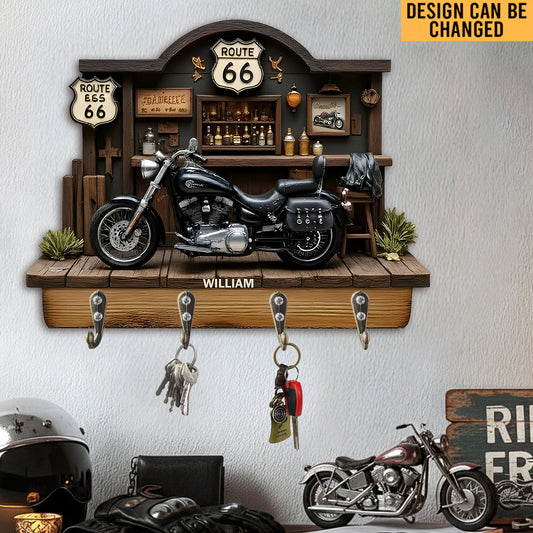 Motorcycle - Personalized Biker Custom Shaped Hanging Rack
