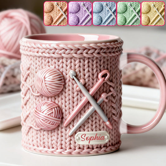 Love Crochetting - Personalized Crocheting Accent Mug