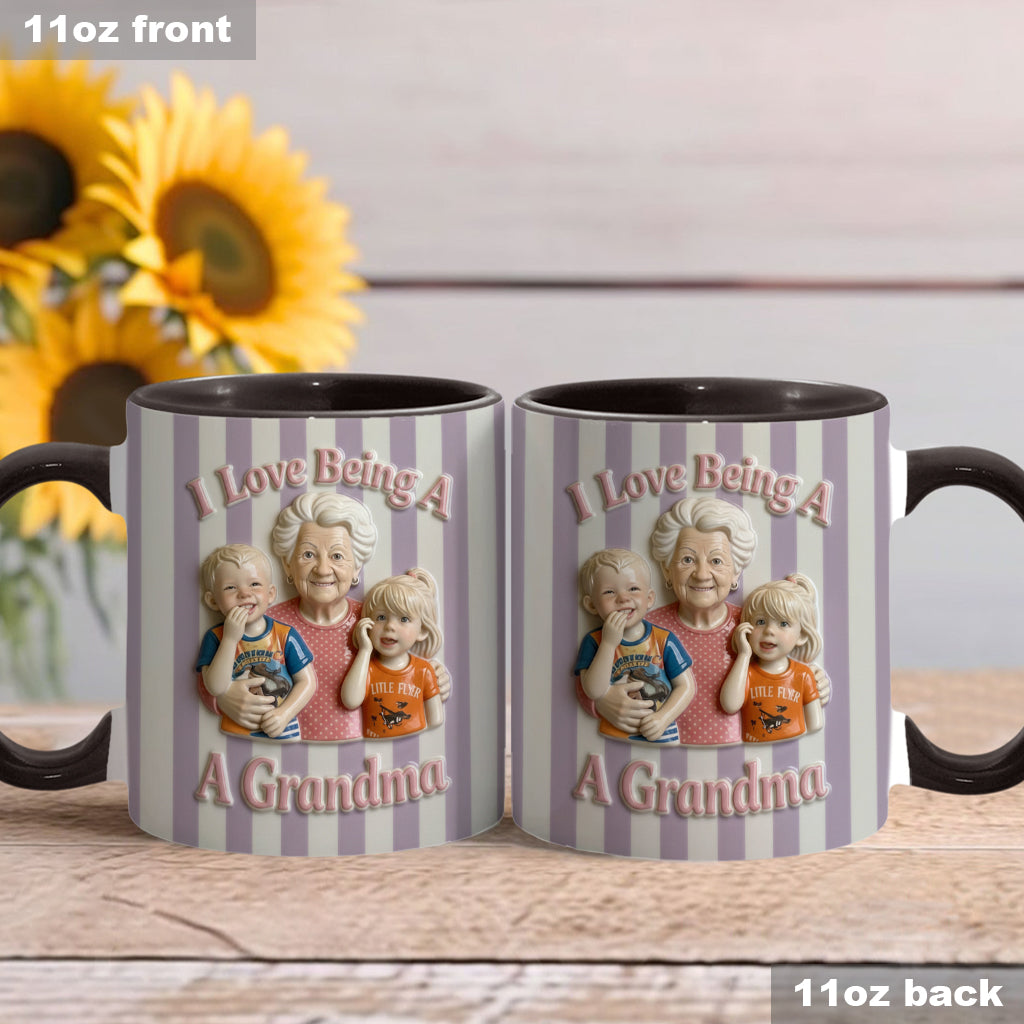 Love Being A Grandparents - Personalized Grandparents Accent Mug