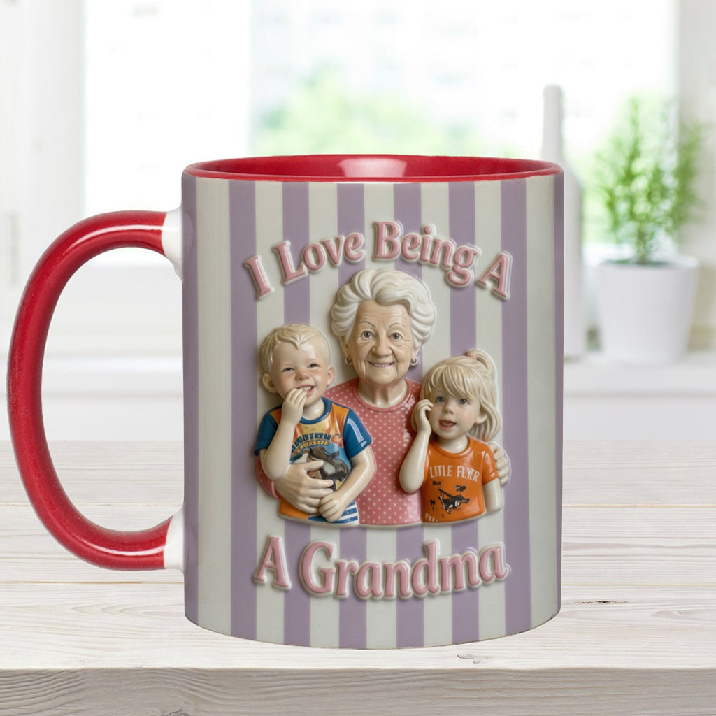 Love Being A Grandparents - Personalized Grandparents Accent Mug