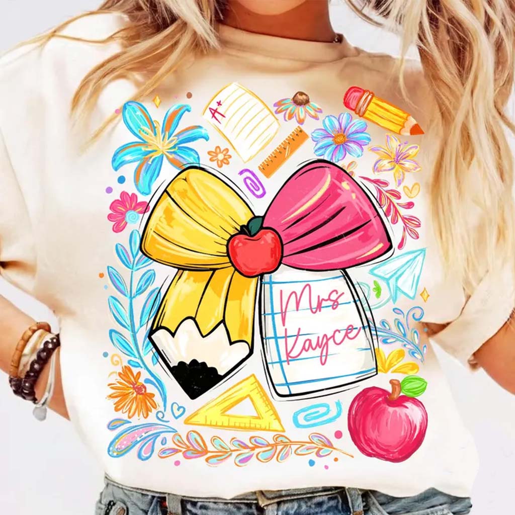 Back To School, Teacher Gift Idea - Personalized Teacher T-shirt And Hoodie
