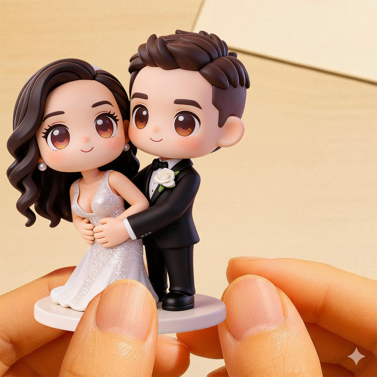 Gift For Her, Gift For Him - Personalized Couple Custom Made 3D Minifigure