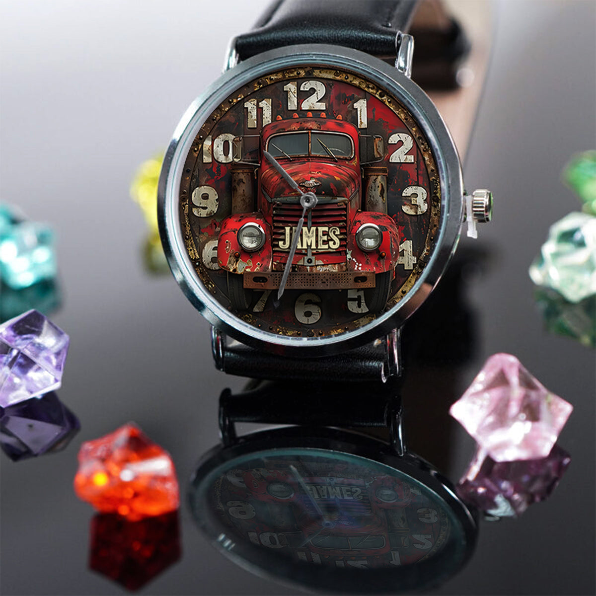 Gift For Trucker - Personalized Trucker Hand Watch