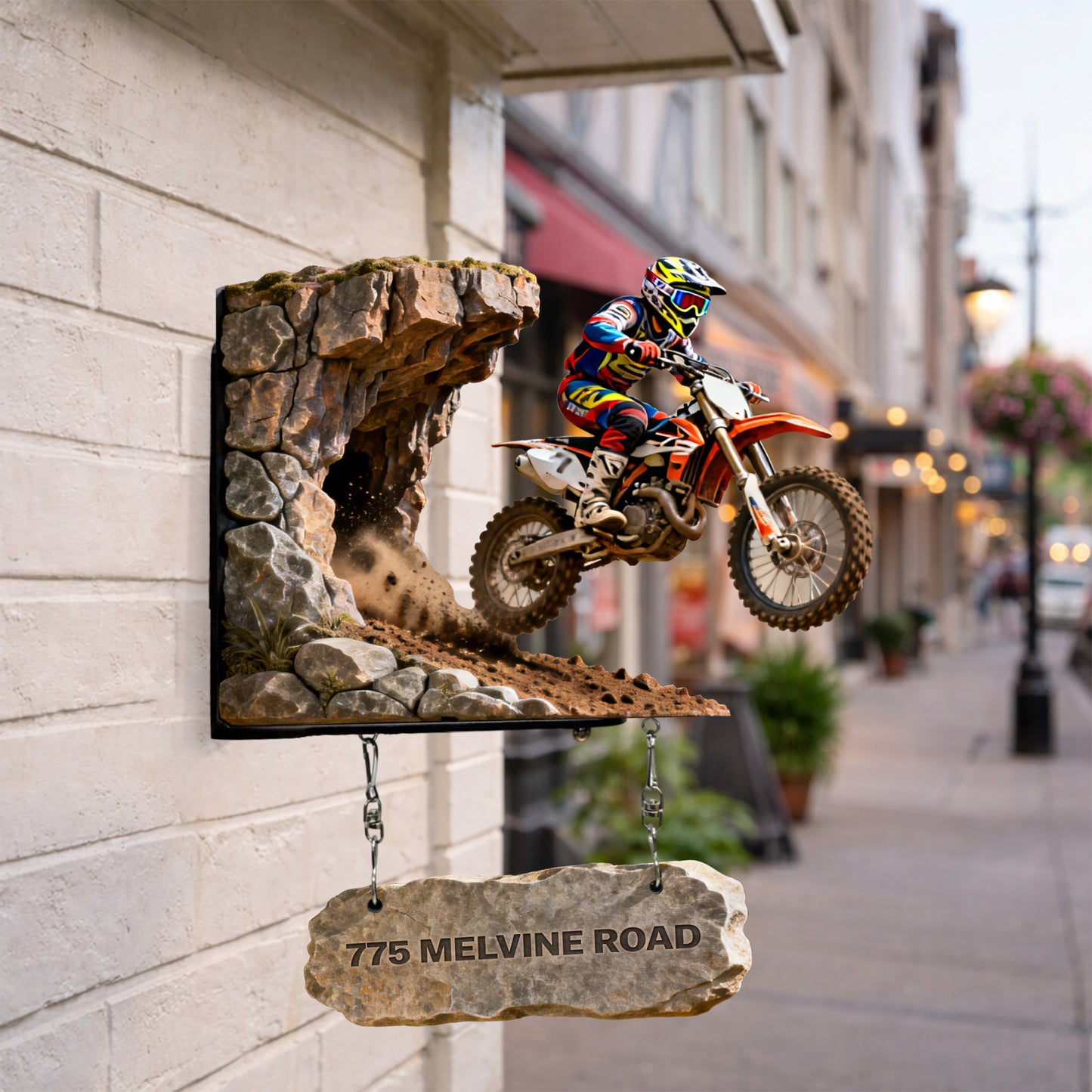 Motorcross Lover - Personalized Dirt Bike Wooden Wall Mount Sign