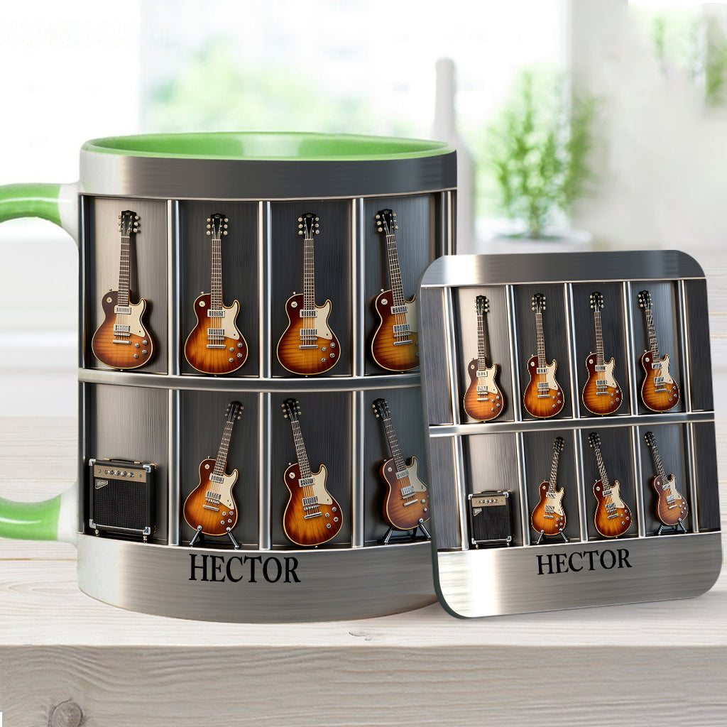 Guitarist - Personalized Guitar Accent Mug & Coaster