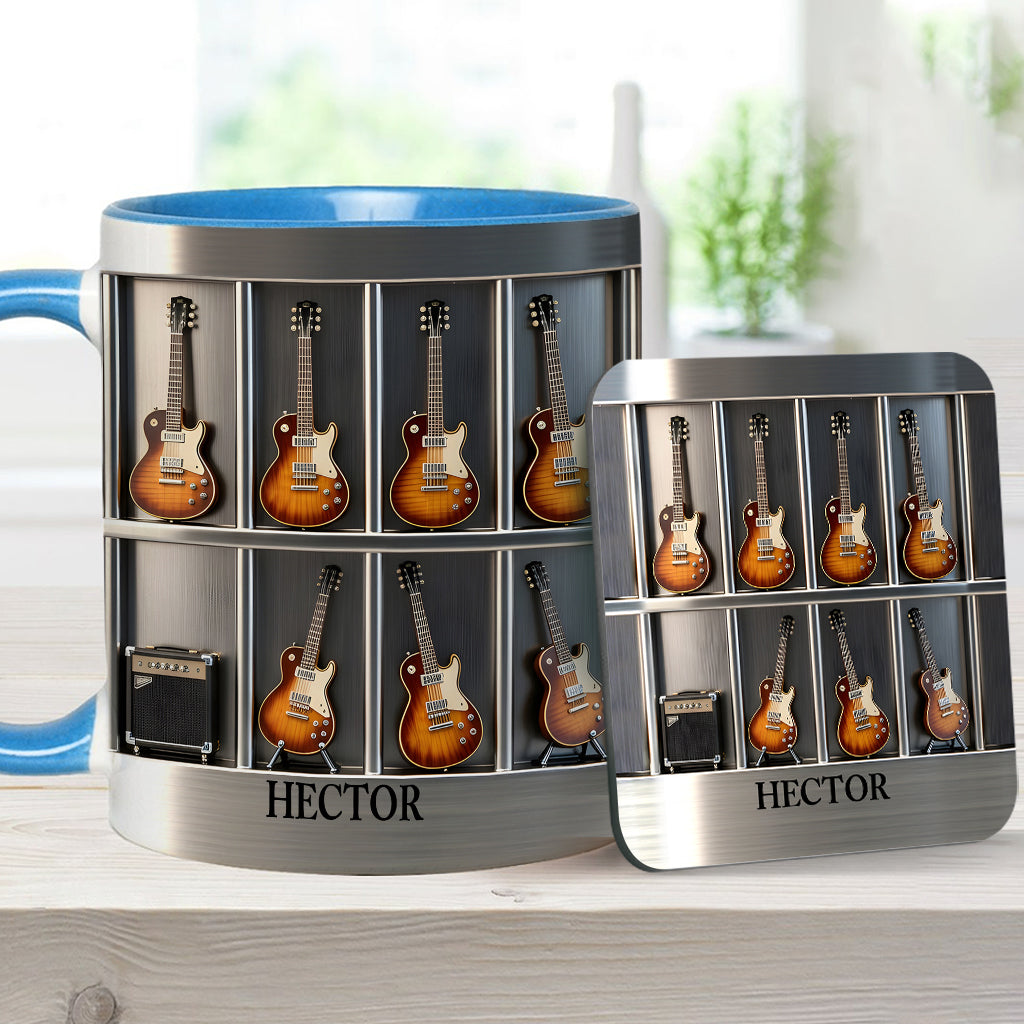 Guitarist - Personalized Guitar Accent Mug & Coaster