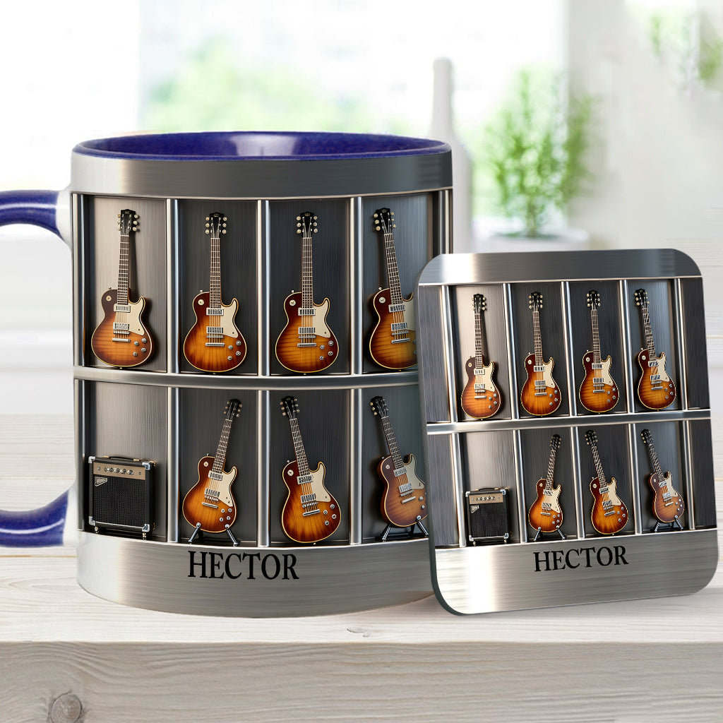 Guitarist - Personalized Guitar Accent Mug & Coaster