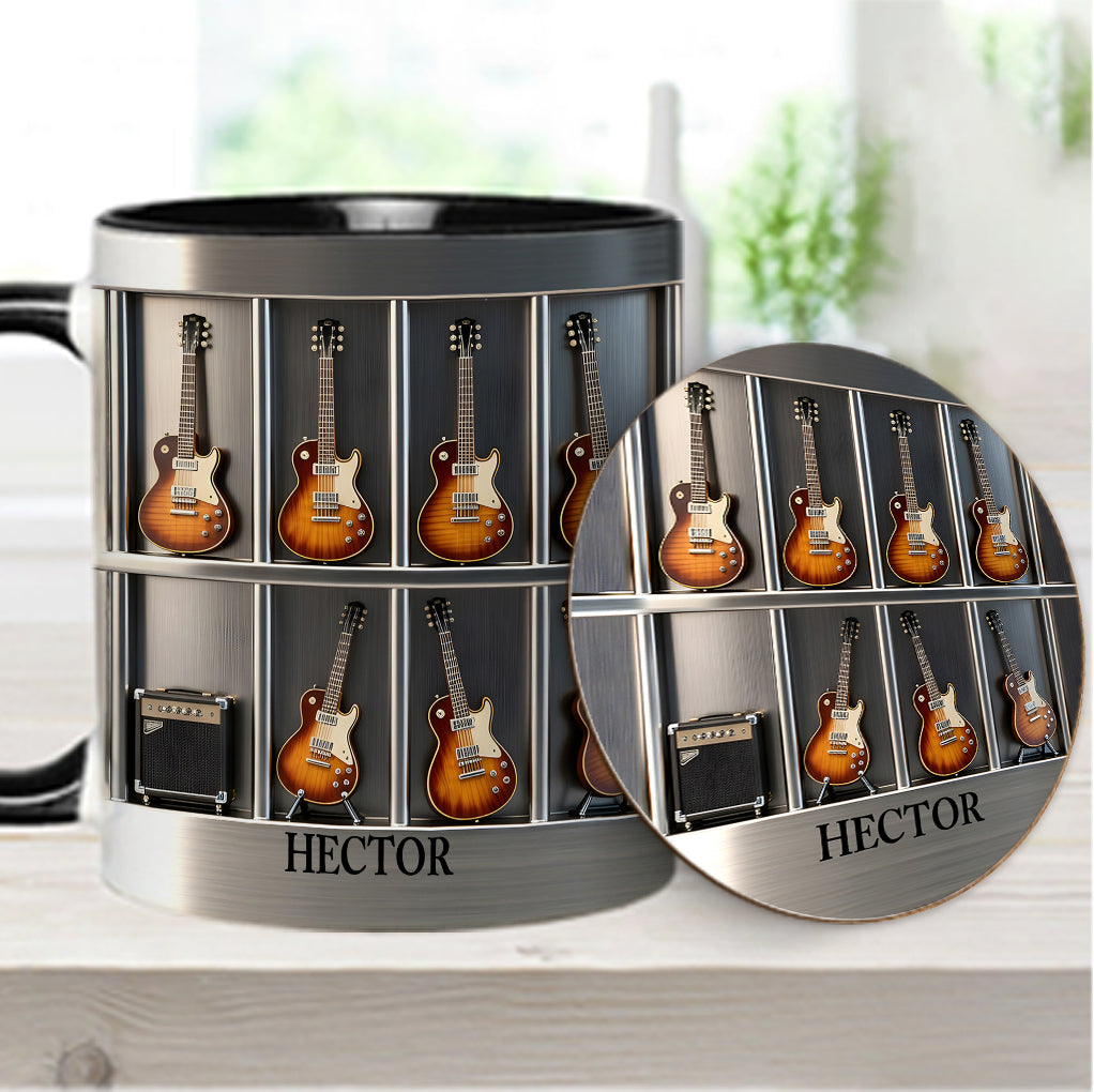 Guitarist - Personalized Guitar Accent Mug & Coaster