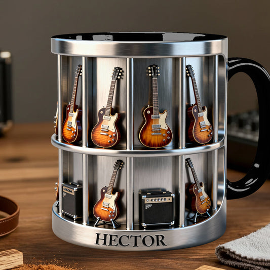 Guitarist - Personalized Guitar Accent Mug & Coaster