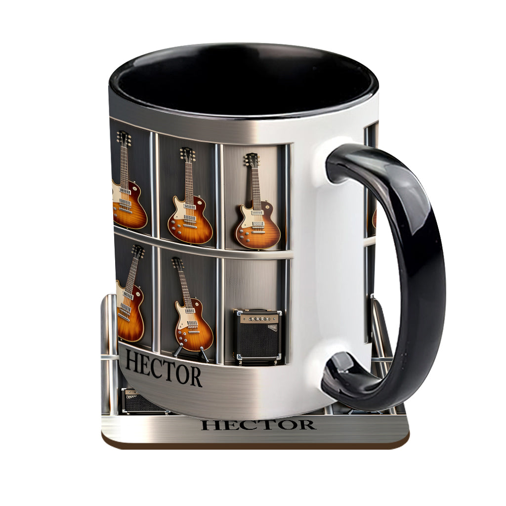 Guitarist - Personalized Guitar Accent Mug & Coaster