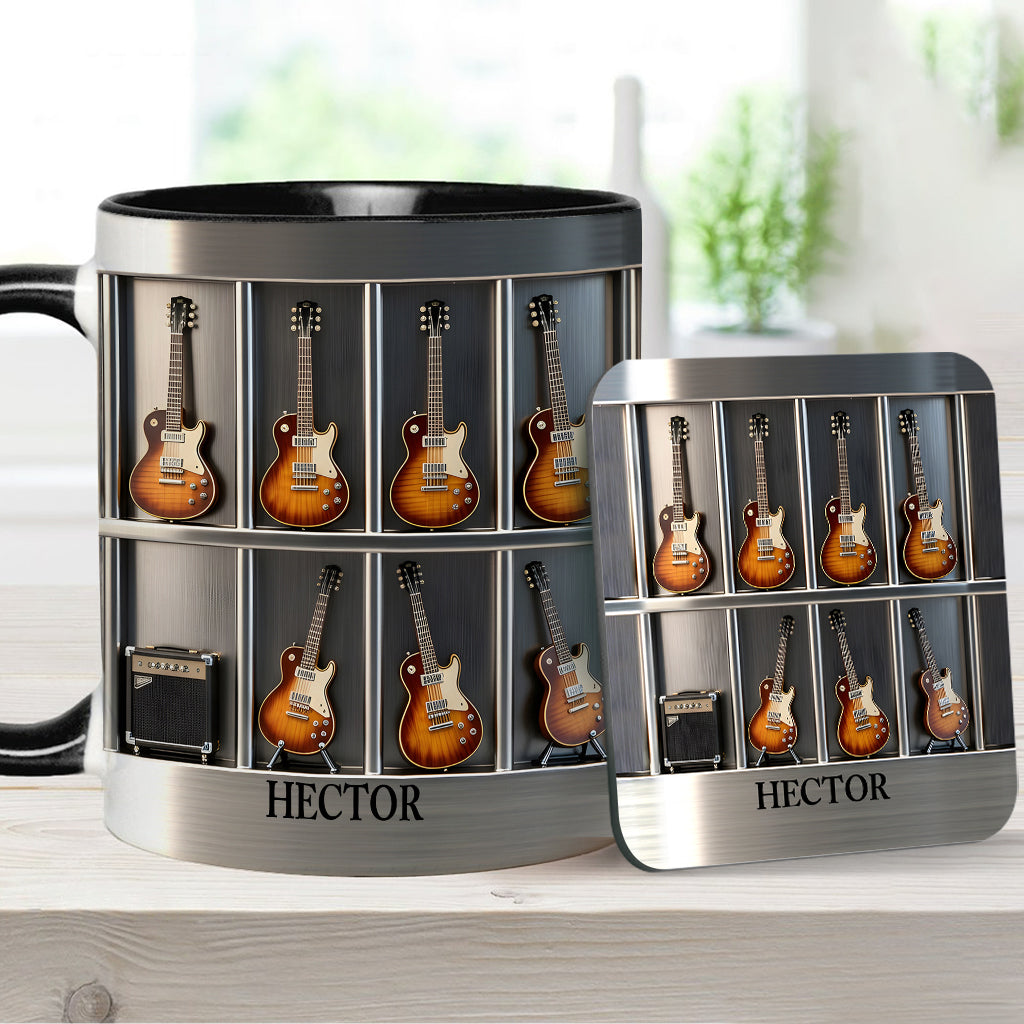 Guitarist - Personalized Guitar Accent Mug & Coaster