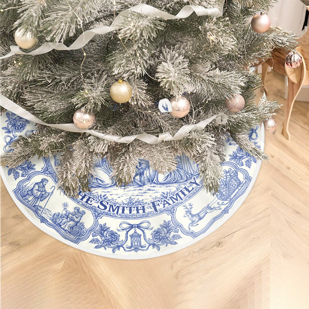 God Bless Our Family - Personalized Christian Tree Skirt