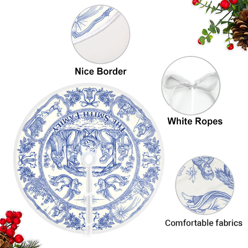 God Bless Our Family - Personalized Christian Tree Skirt